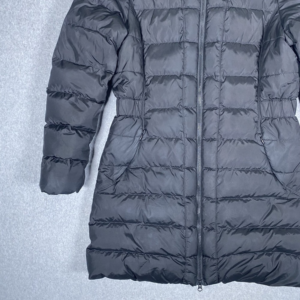 The North Face Metropolis Parka Women Large Black Pink Down Puffer Hooded Jacket - Picture 4 of 16